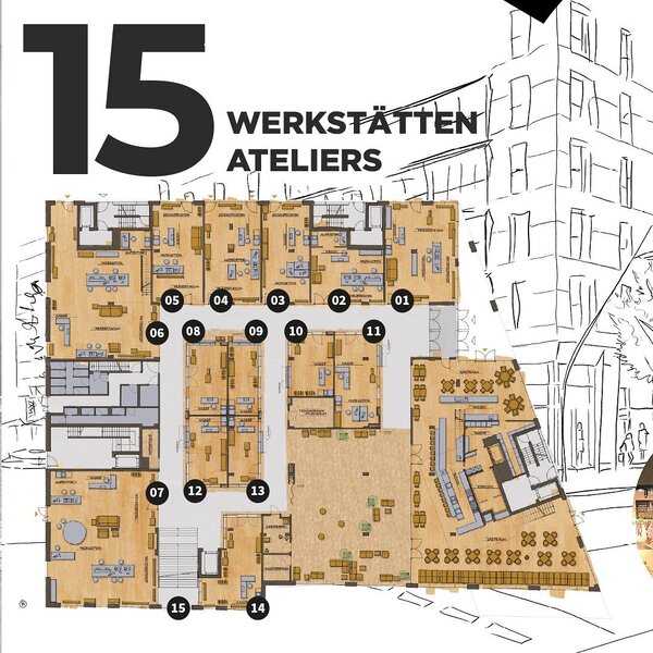 Wir haben 15 atemberaubende Ateliers im Marktplatz der Manufakturen in der Hamburger Hafencity, die zur Vermietung...